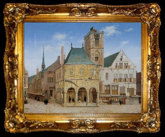framed  Pieter Jansz Saenredam The old town hall of Amsterdam., ta009-2
